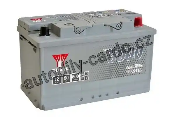 Autobaterie YUASA YBX5115 90AH/800A P+ /315 x 175 x190/ Horká Nabídka