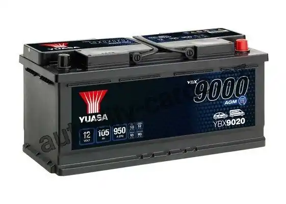 Novinka Autobaterie YUASA YBX9020 105AH/950A P+ AGM START&STOP /393x175x190/