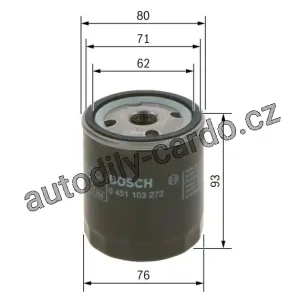 Expresní Doručení Olejový filtr BOSCH 0451103272