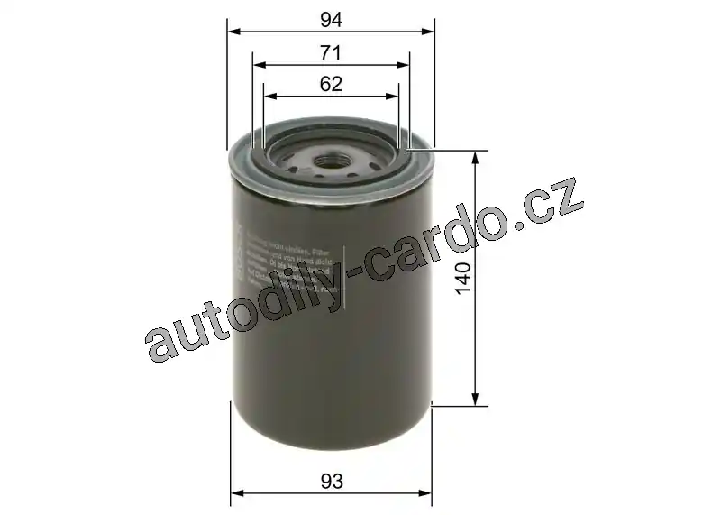 Olejový filtr BOSCH (BO 0451104065) Top Prodej