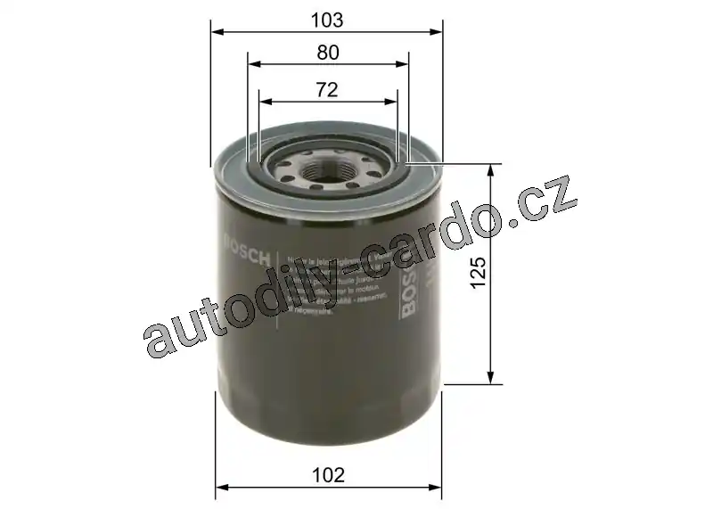 Olejový filtr BOSCH (0986452062) Originální