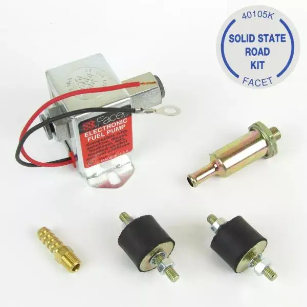 Univerzální nízkotlaká palivová pumpa Facet Solid State Road kit 113,5l/h - 40105-K Vysoce Kvalitní