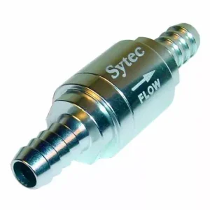 Zpětný ventil celo hliníkový Sytec - hadice 8mm - stříbrný Horká Nabídka