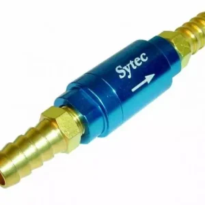 Zpětný ventil celo hliníkový Sytec - hadice 10mm - modrý Horká Nabídka