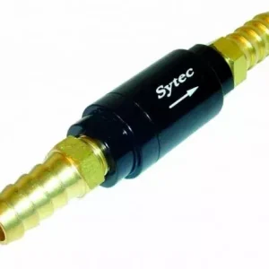 Zpětný ventil celo hliníkový Sytec - hadice 10mm - černý Cenový Hit