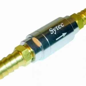 Zpětný ventil celo hliníkový Sytec - hadice 10mm - stříbrný Doprava Zdarma