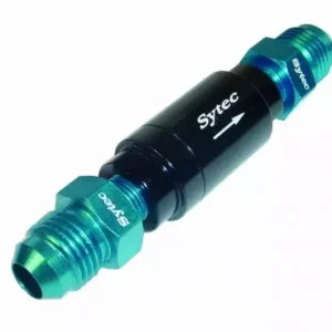 Zpětný ventil celo hliníkový Sytec - D-06 9/16"x18-UNF - černý Originální