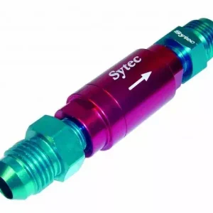 Zpětný ventil celo hliníkový Sytec - D-06 9/16"x18-UNF - červený Výprodej
