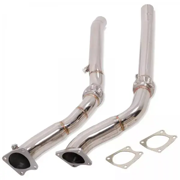Originální Downpipes s náhradami katalyzátorů Jap Parts Audi A6 / RS6 4.2 V8 bi-turbo sedan/avant včetně Quattro (02-04)