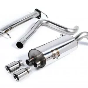 Catback výfuk Milltek Ford Fiesta Mk6 ST180 / ST200 1.6T EcoBoost (13-17) - závodní verze bez rezonátoru - koncovka leštěná Cenově Výhodný