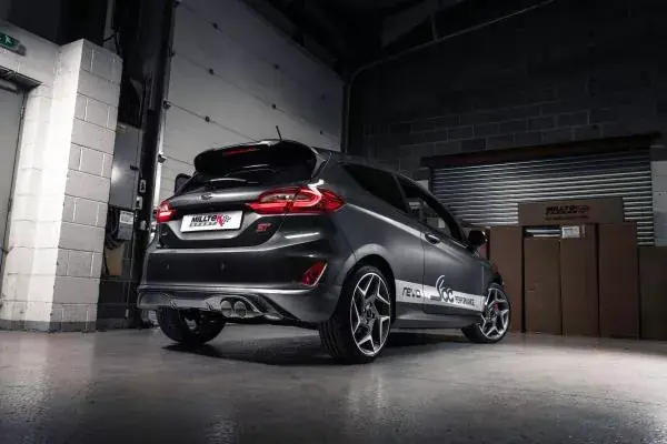 Catback výfuk Milltek Ford Fiesta Mk7 1.0T EcoBoost ST-Line 3/5-dv. (17-) - verze bez rezonátoru - koncovka leštěná Časově Omezené