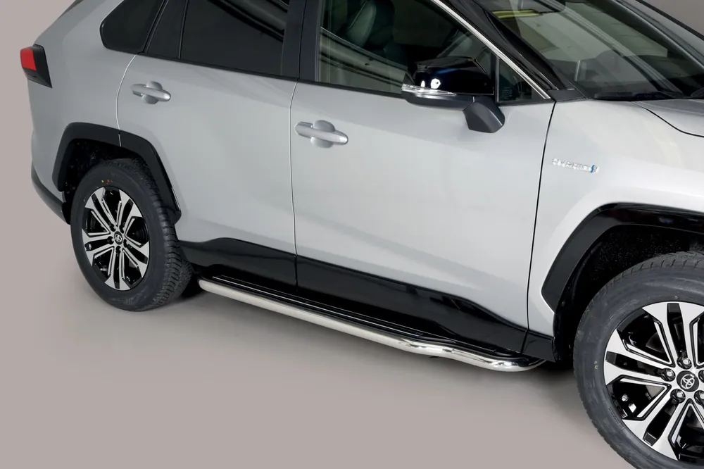 Boční nerezové nášlapy TOYOTA RAV 4 Hybrid 19- Vrácení Zdarma