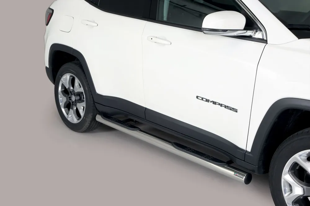 Ihned K Objednání Nerez boční nášlapy JEEP Compass 2017- průměr 76