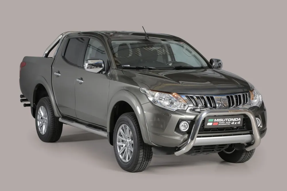 Přední ochranný nerez rám MITSUBISHI L200 D.C./Club Cab 15- Doprava Zdarma