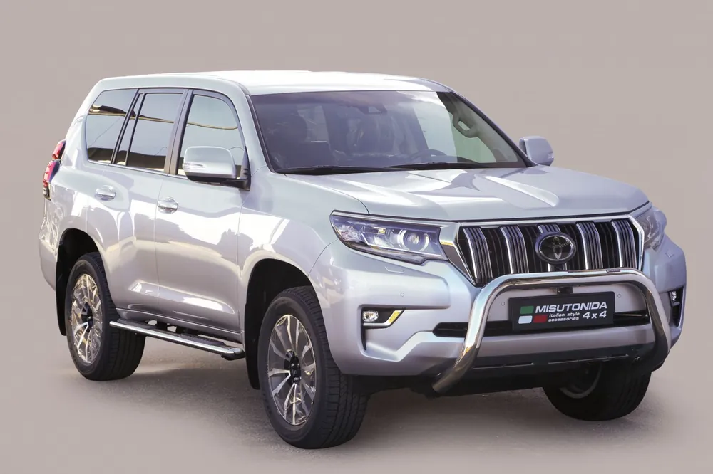Bezpečná Platba Přední ochranný nerez rám TOYOTA Land Cruiser 150 18- (suitable with camera & park sensors)