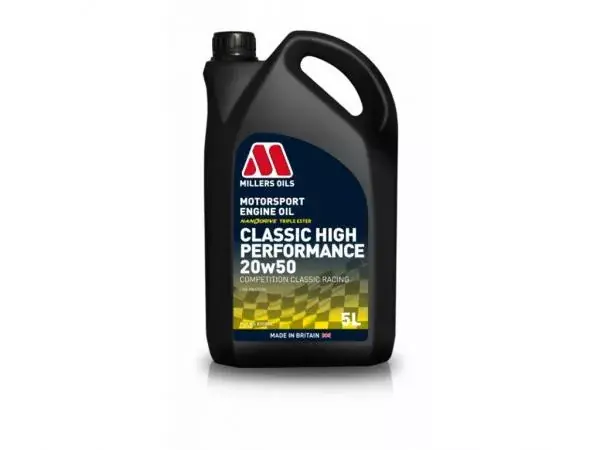 Motorový olej Millers Oils Nanodrive Classic High Performance 20w50 NT - 5l - plně syntetický motorový olej pro sportovní klasické vozy Bezpečná Platba