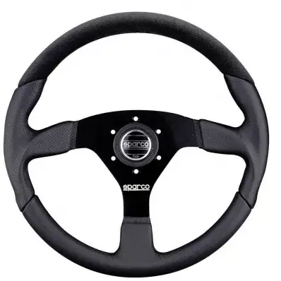 Volant Sparco L505 350mm - černý/černý - kůže/alkantara Pouze Dnes
