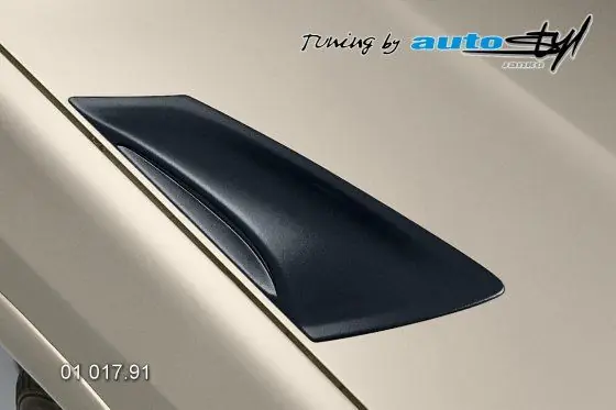Výdechy kapoty - černý desén,Škoda Octavia II facelift Značkový
