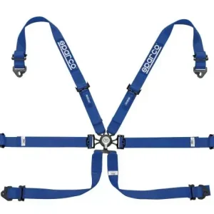Cenová Bomba Bezpečnostní pás Sparco 04818RALPD 2/2" 6-bodový modrý - karabina (FIA homologace)