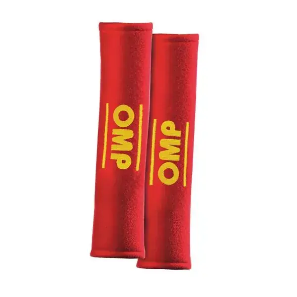 Doprava Zdarma Návleky na bezpečnostní pásy OMP červené - 50mm