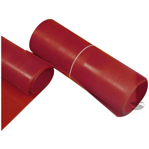 Plast na výrobu zástěrek Sandtler - červený - 28 x 50cm - tloušťka 5mm Sezónní Sleva
