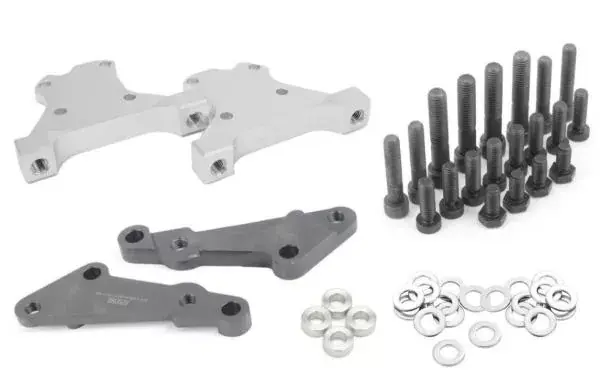 Ověřený Adaptéry ProRacing pro zadní brzdové třmeny Brembo Porsche 996 / Boxster S / Cayman S - Audi, Seat, Škoda, VW platforma Mk4 (5x100) + kotouče (280 x 22mm)
